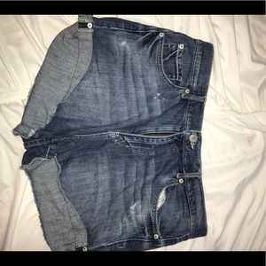 Garage high waisted jean shorts